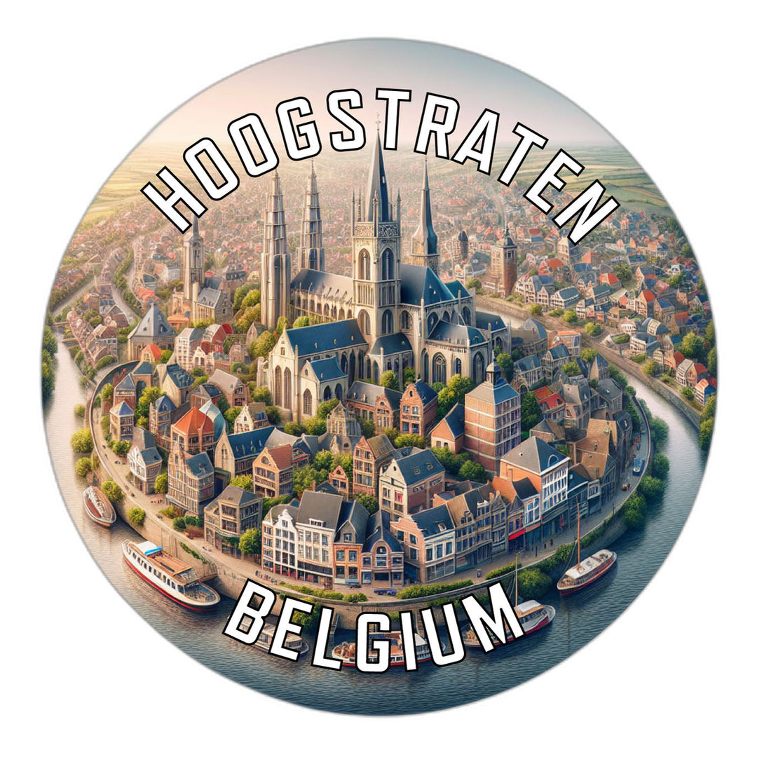 Hoogstraten Belgium Souvenir Die Cut Flat Magnet Image 1