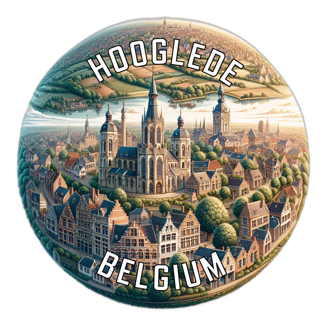 Hooglede Belgium Souvenir Die Cut Flat Magnet Image 1