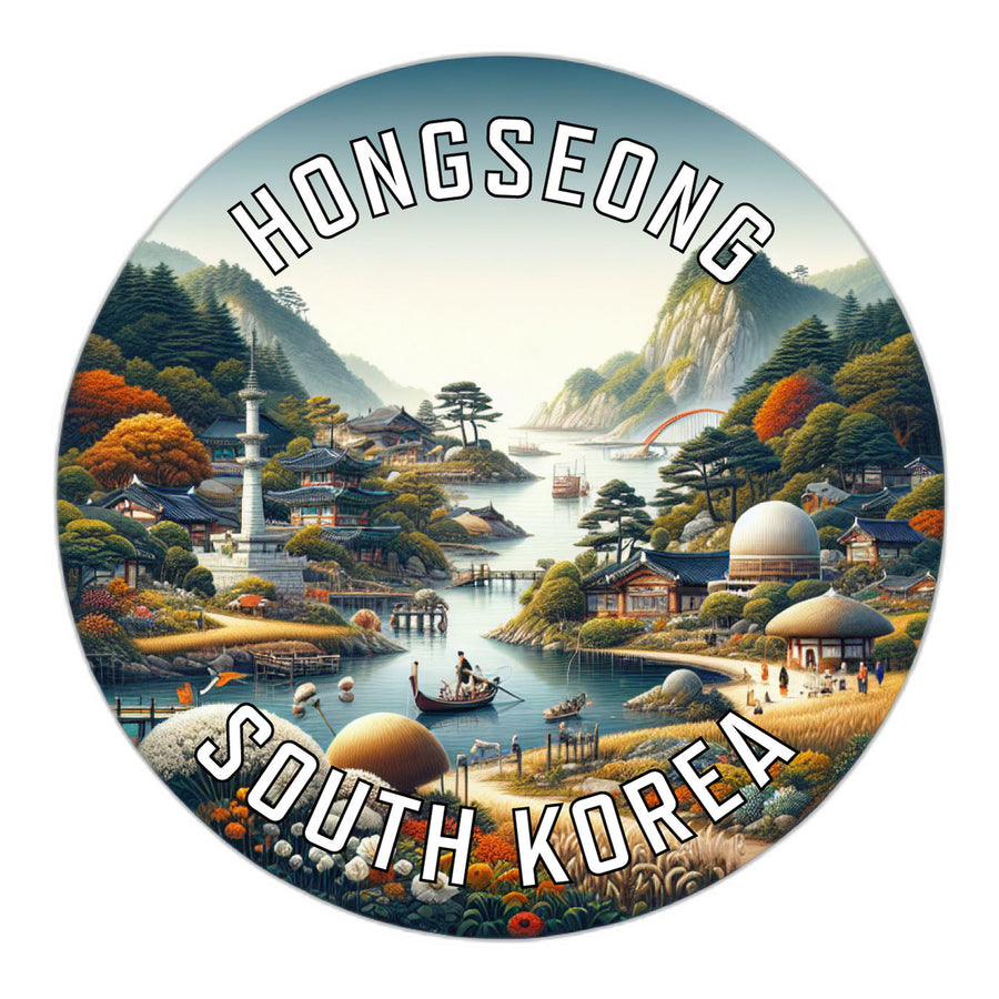 Hongseong Korea South Souvenir Die Cut Flat Magnet Image 1