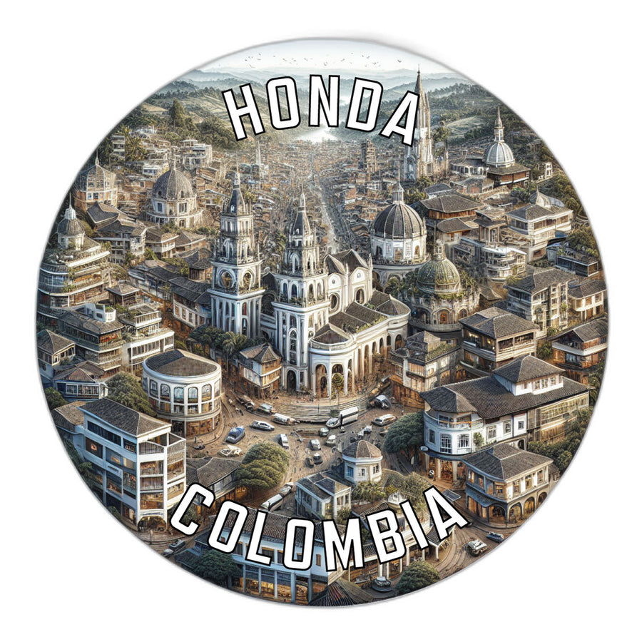 Honda Colombia Souvenir Die Cut Flat Magnet Image 1