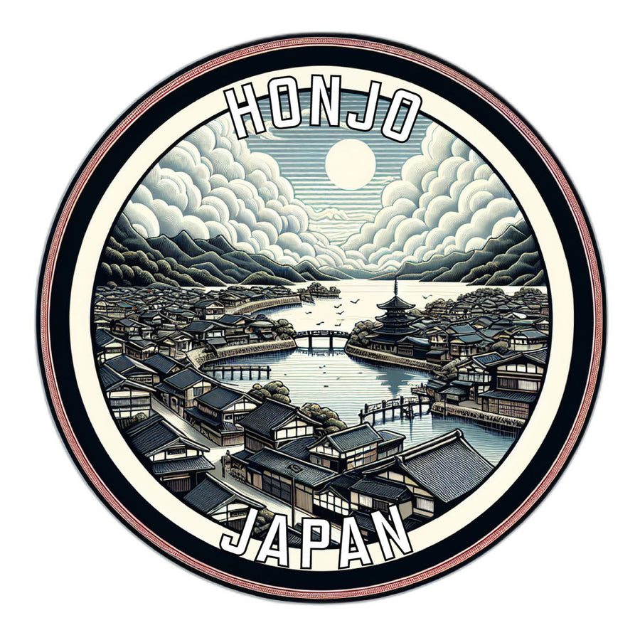 Honjo Japan Souvenir Die Cut Flat Magnet Image 1