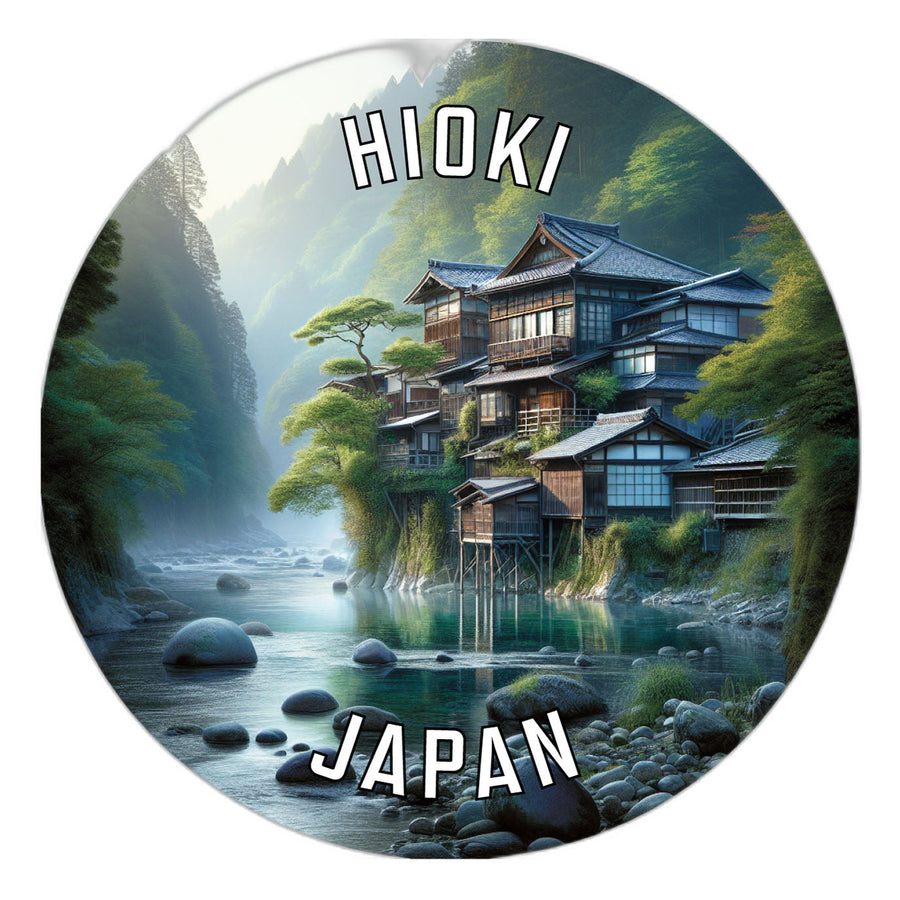 Hioki Japan Souvenir Die Cut Flat Magnet Image 1