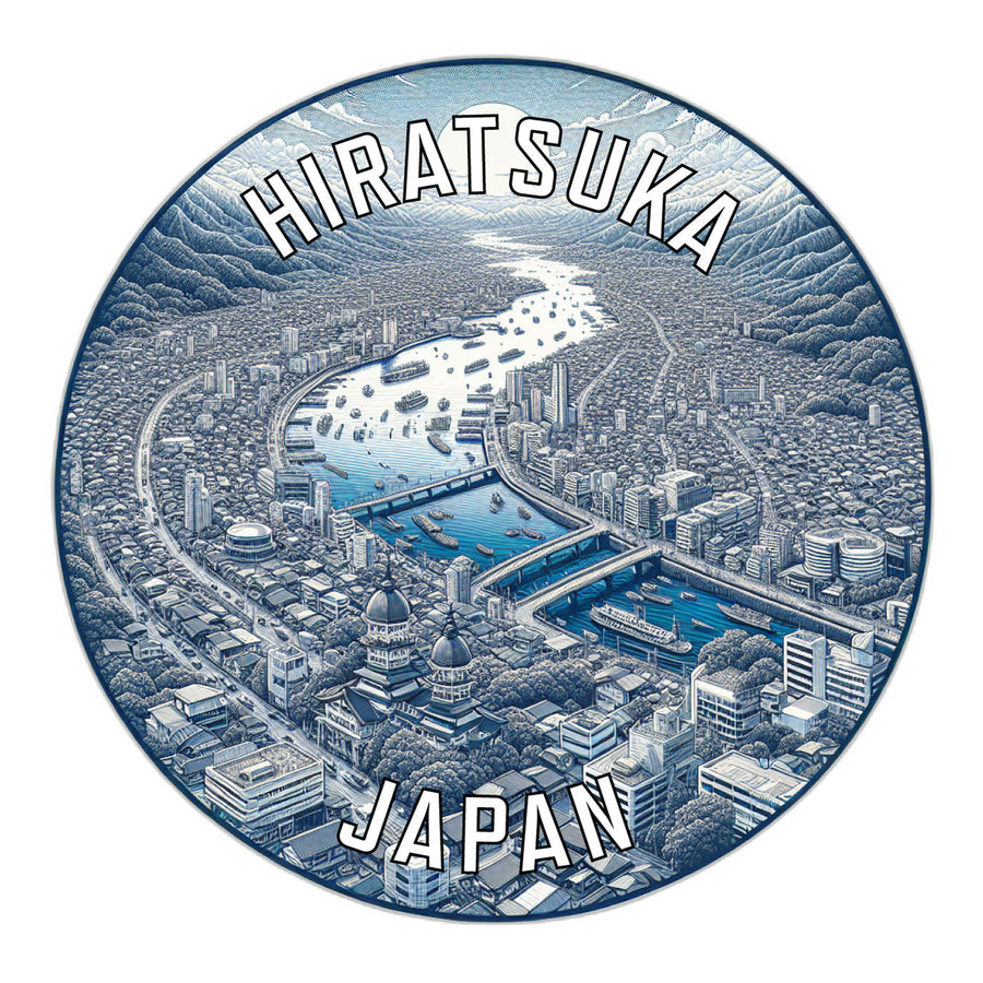 Hiratsuka Japan Souvenir Die Cut Flat Magnet Image 1