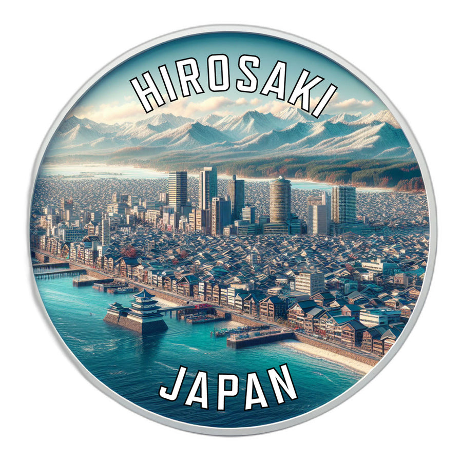 Hirosaki Japan Souvenir Die Cut Flat Magnet Image 1