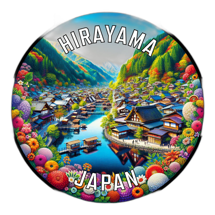 Hirayama Japan Souvenir Die Cut Flat Magnet Image 1