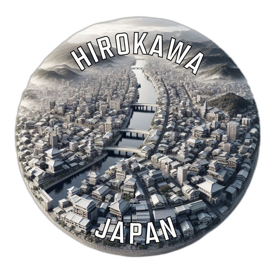 Hirokawa Japan Souvenir Die Cut Flat Magnet Image 1