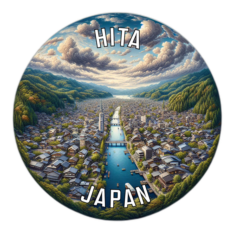 Hita Japan Souvenir Die Cut Flat Magnet Image 1