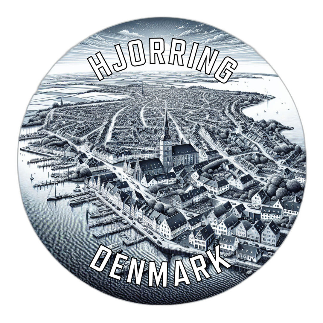 Hjorring Denmark Souvenir Die Cut Flat Magnet Image 1