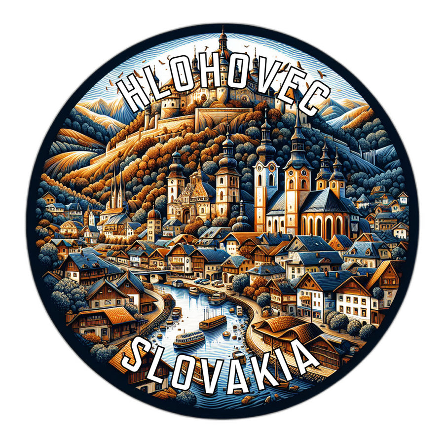 Hlohovec Slovakia Souvenir Die Cut Flat Magnet Image 1