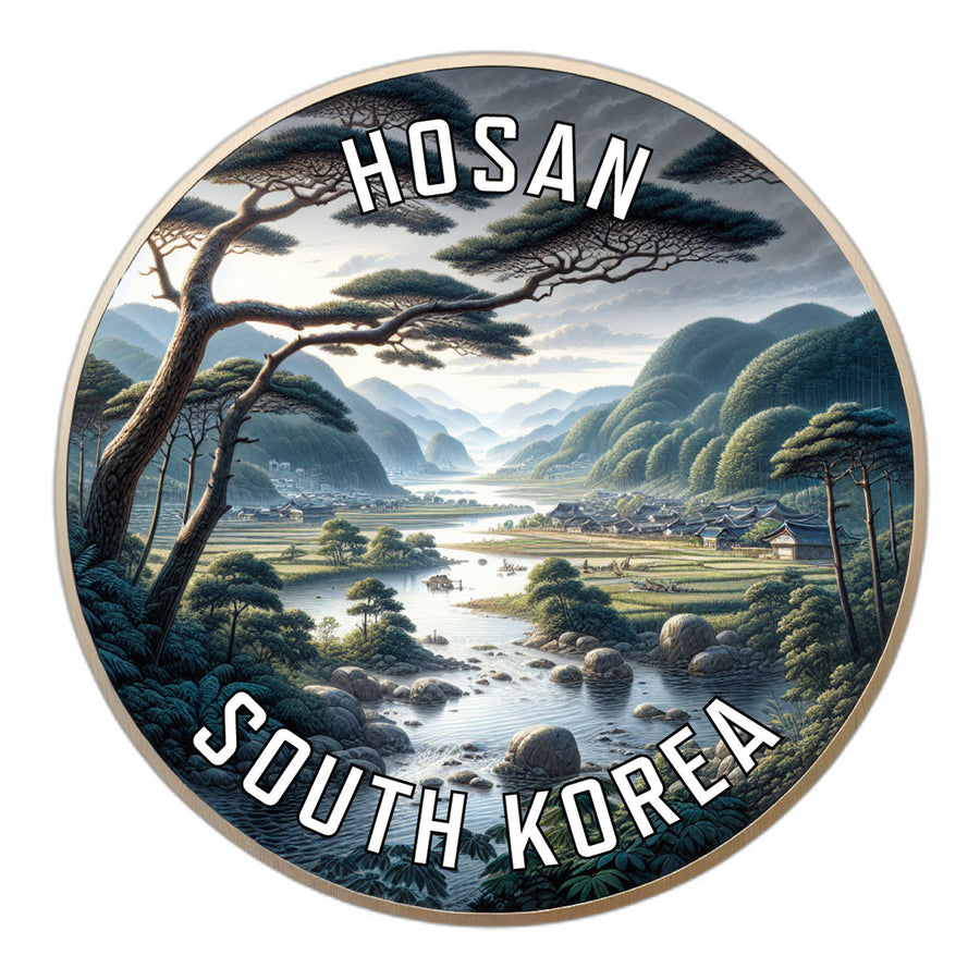 Hosan Korea South Souvenir Die Cut Flat Magnet Image 1