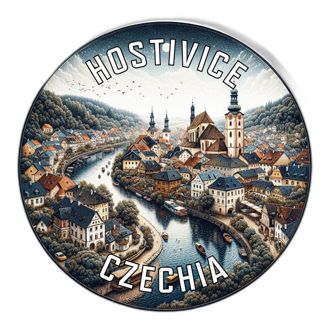 Hostivice Czechia Souvenir Die Cut Flat Magnet Image 1