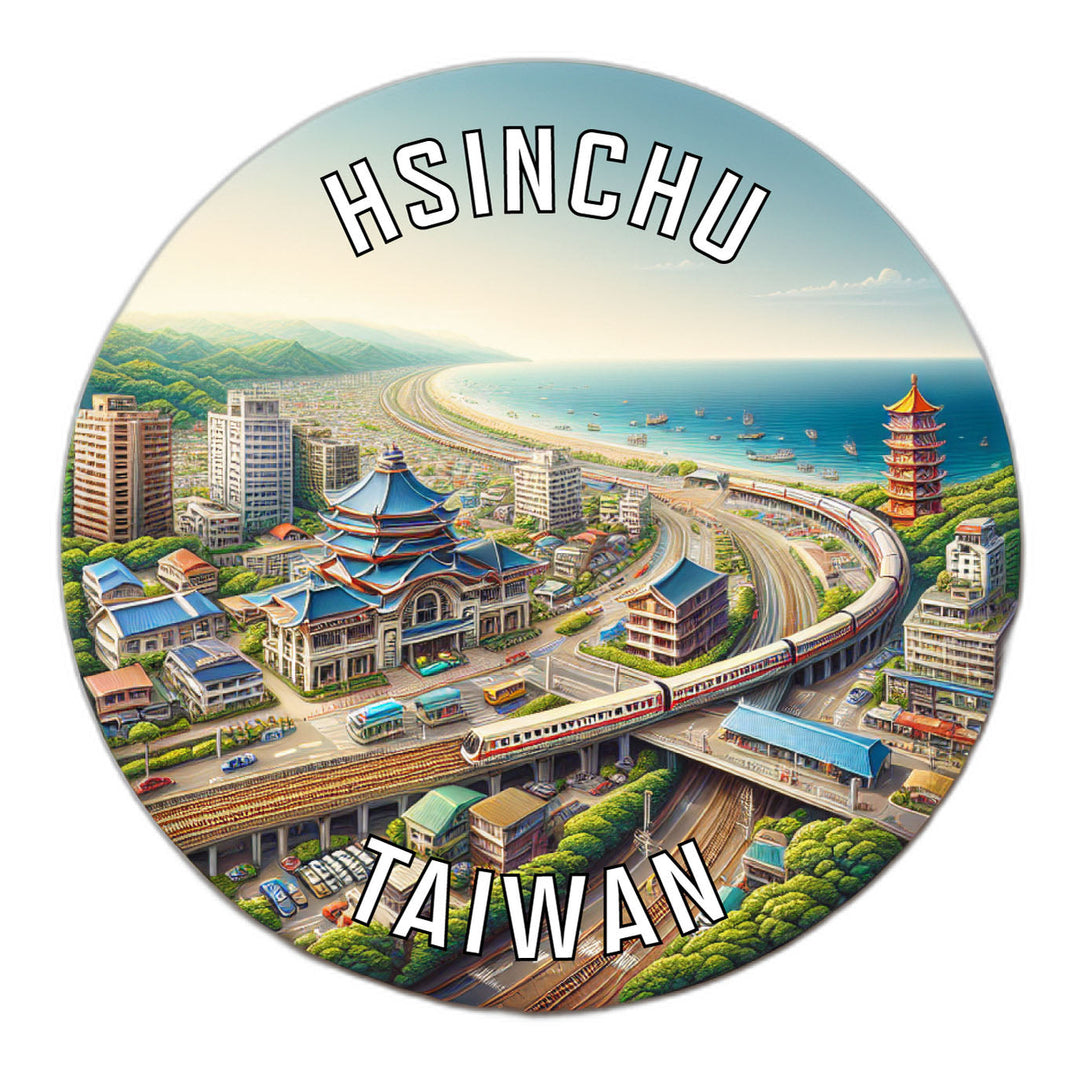 Hsinchu Taiwan Souvenir Die Cut Flat Magnet Image 1