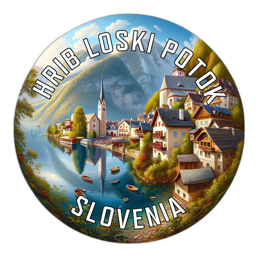 Hrib Loski Potok Slovenia Souvenir Die Cut Flat Magnet Image 1