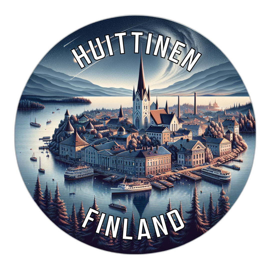 Huittinen Finland Souvenir Die Cut Flat Magnet Image 1