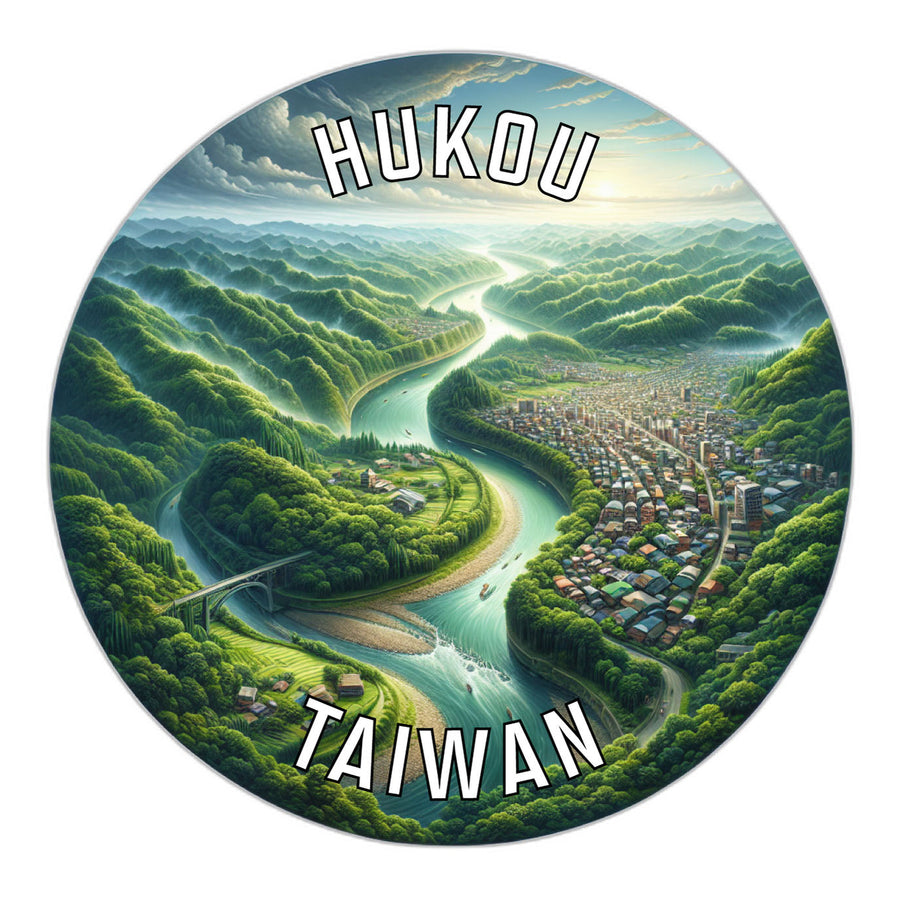 Hukou Taiwan Souvenir Die Cut Flat Magnet Image 1