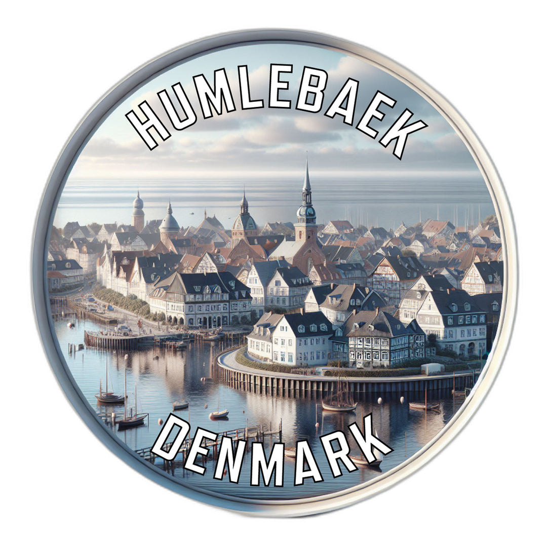 Humlebaek Denmark Souvenir Die Cut Flat Magnet Image 1