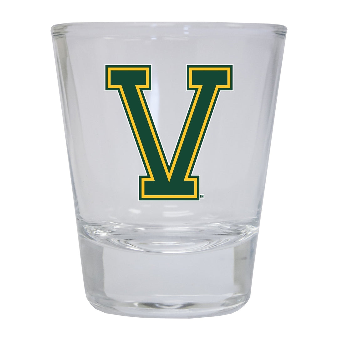 Vermont Catamounts 2 Ounce Shot Glass Round Officially Licensed Collegiate Product Image 1