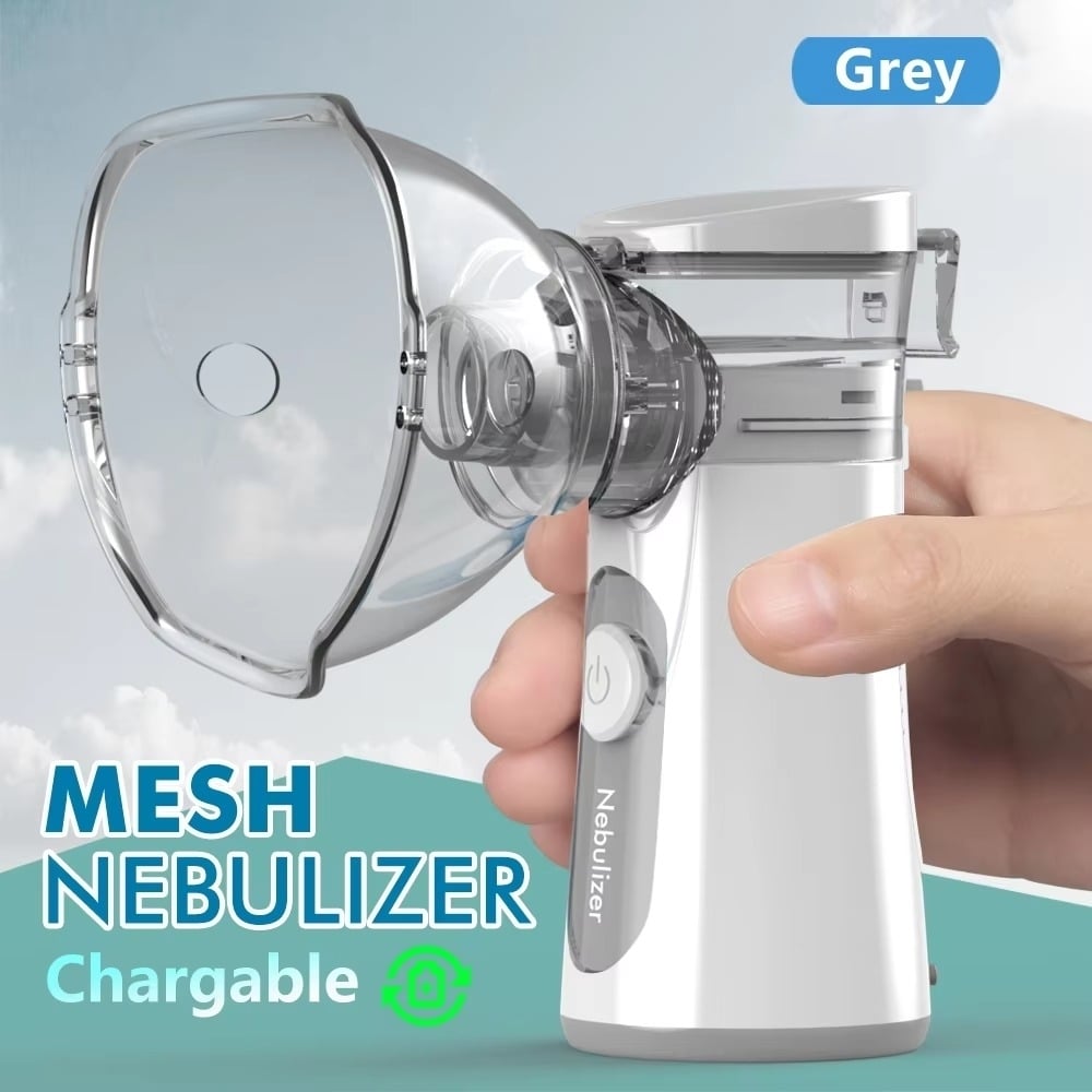 Rechargeable Mini Handheld Portable Auto Clean Inhale Nebulizer Mesh Atomizer Image 7