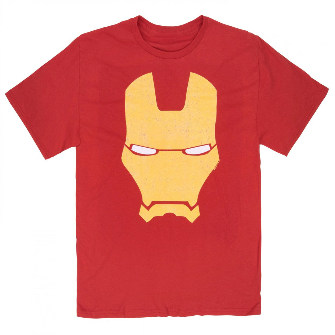 Iron Man Helmet Icon T-Shirt Image 1