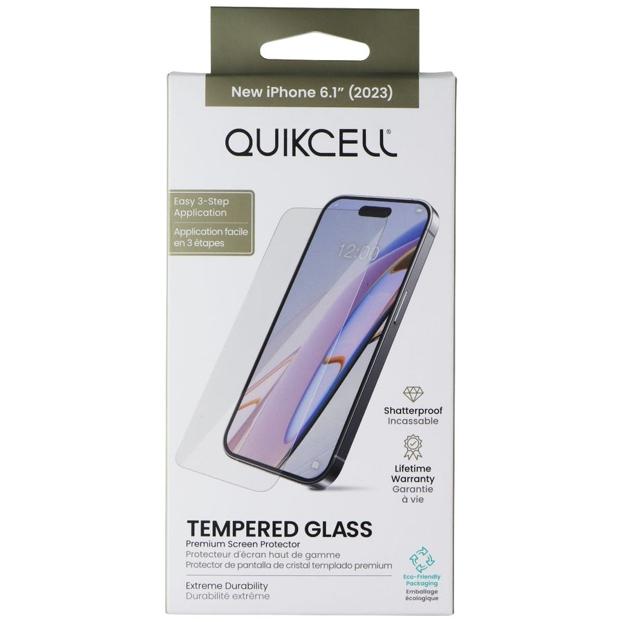 Quikcell Tempered Glass Screen Protector for Apple iPhone 15 Image 1