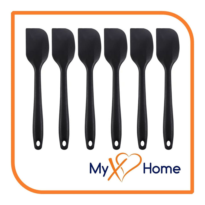 11" Black Silicone Spatula by MyXOHome (1 2 4 or 6 Spatulas) Image 1