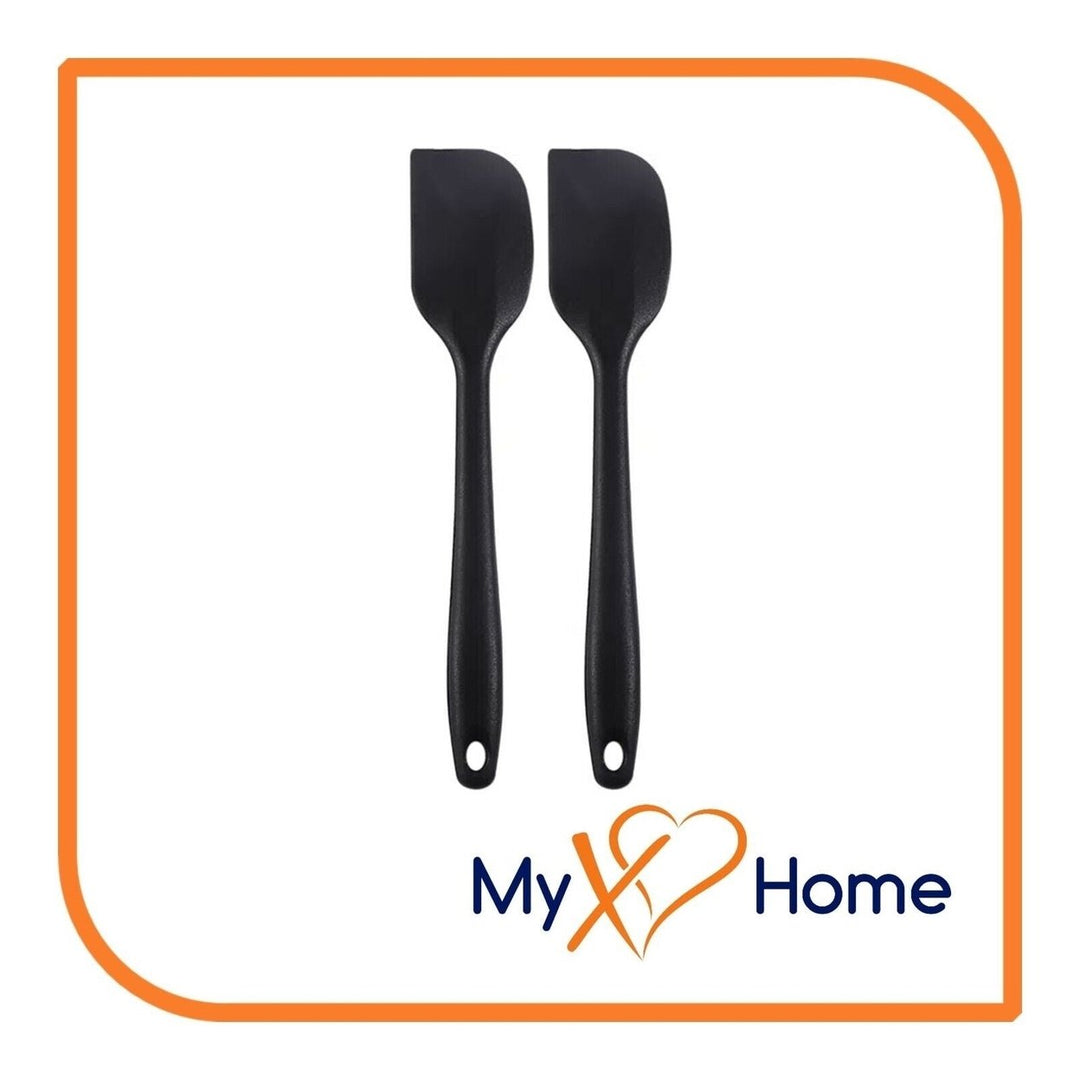 11" Black Silicone Spatula by MyXOHome (1 2 4 or 6 Spatulas) Image 6