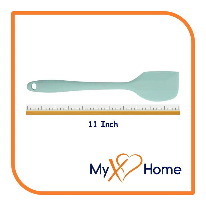 11" Pastel Green Silicone Spatula by MyXOHome (1 2 4 or 6 Spatulas) Image 4