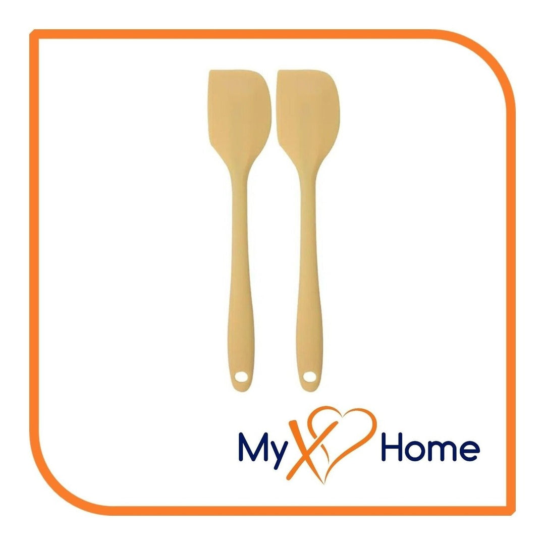 11" Pastel / Nordic Yellow Silicone Spatula by MyXOHome (1 2 4 or 6 Spatulas) Image 9