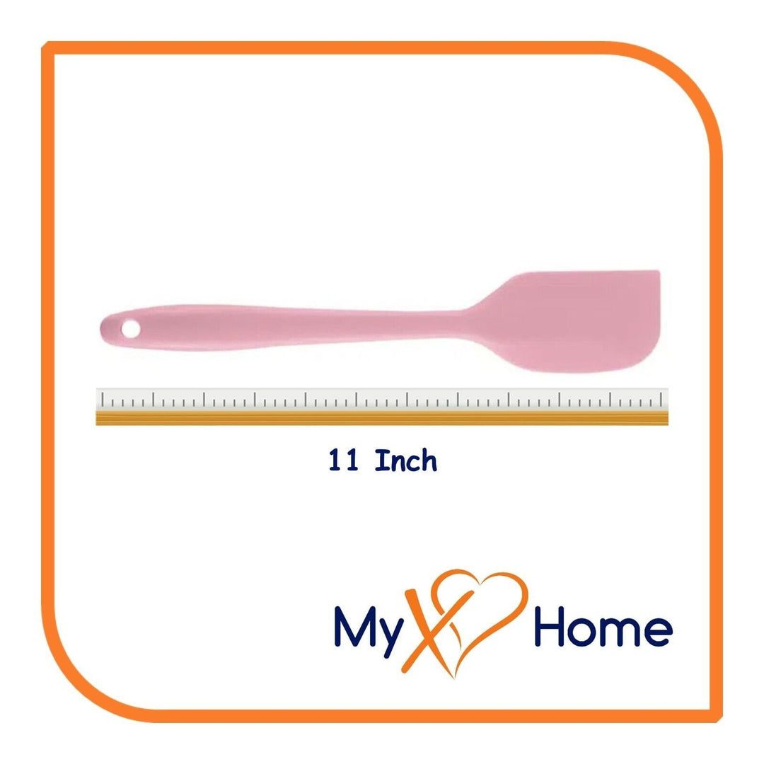 11" Pink Silicone Spatula by MyXOHome (1 2 4 or 6 Spatulas) Image 4