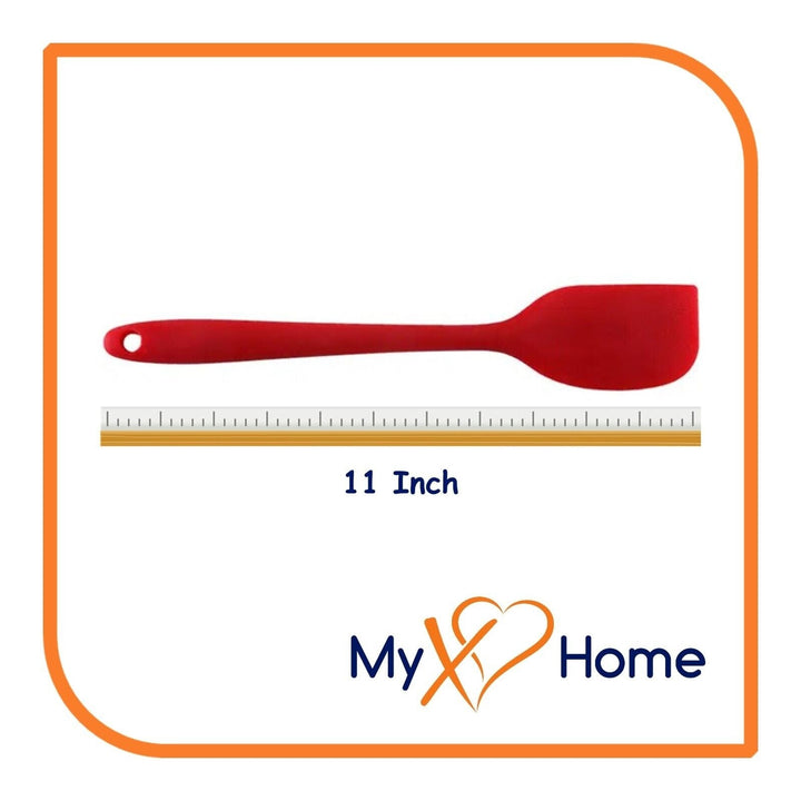 11" Red Silicone Spatula by MyXOHome (1 2 4 or 6 Spatulas) Image 4