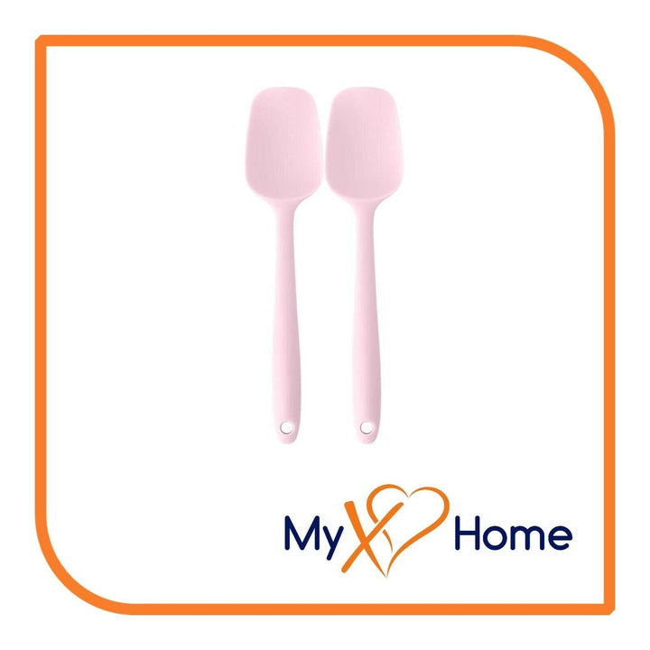 11" Pink Silicone Spoon/Spatula 1 Tool w/ 2 Uses (1 2 4 or 6 Tools) Image 9