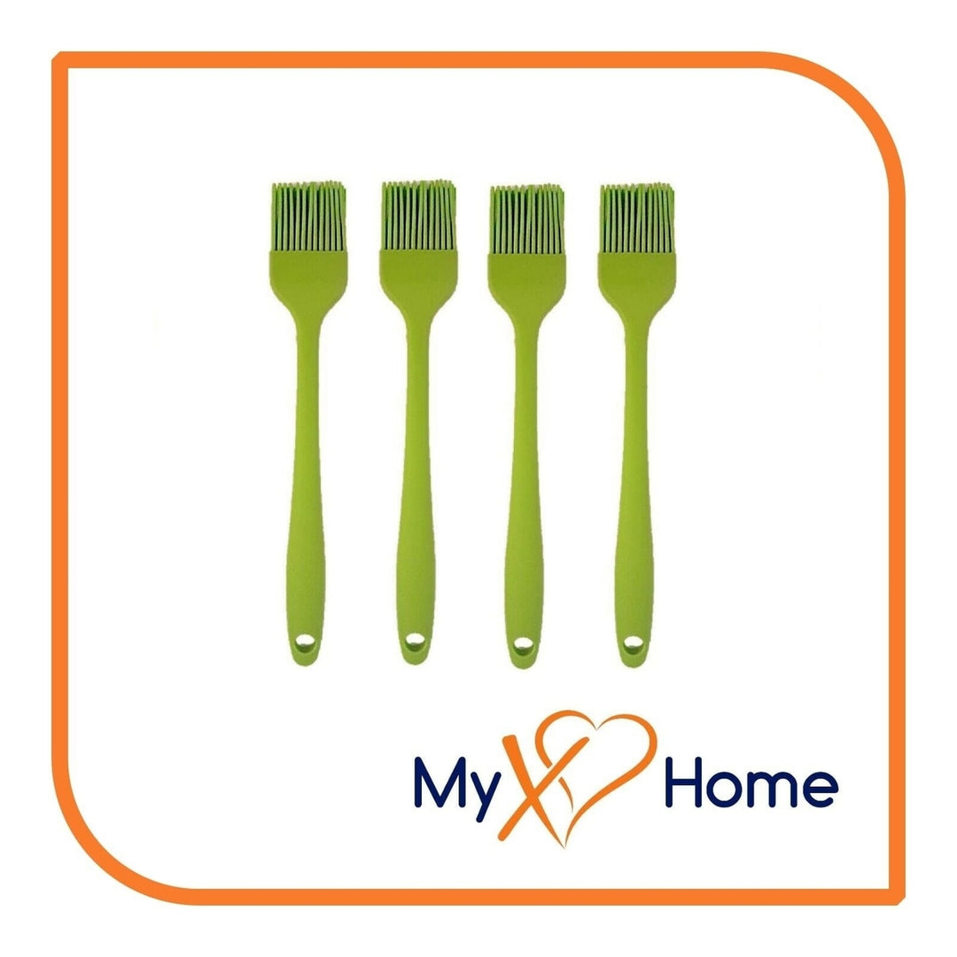 8" Green Silicone Basting Brush by MyXOHome (1 2 4 or 6 Brushes) Image 4