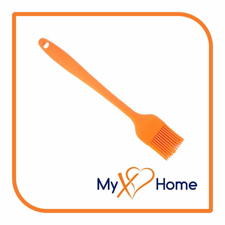 8" Orange Silicone Basting Brush by MyXOHome (1 2 4 or 6 Brushes) Image 8