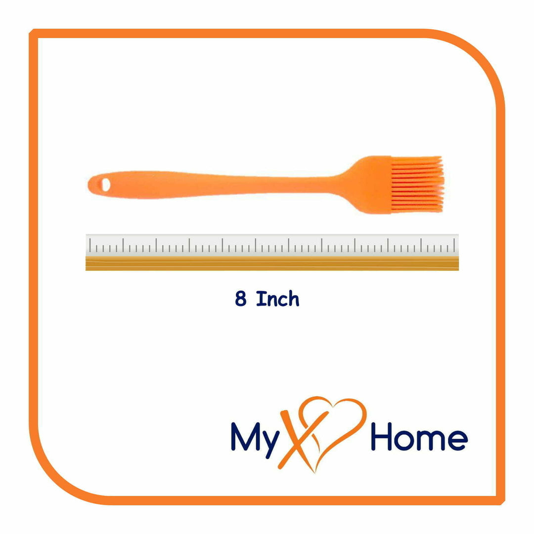 8" Orange Silicone Basting Brush by MyXOHome (1 2 4 or 6 Brushes) Image 9