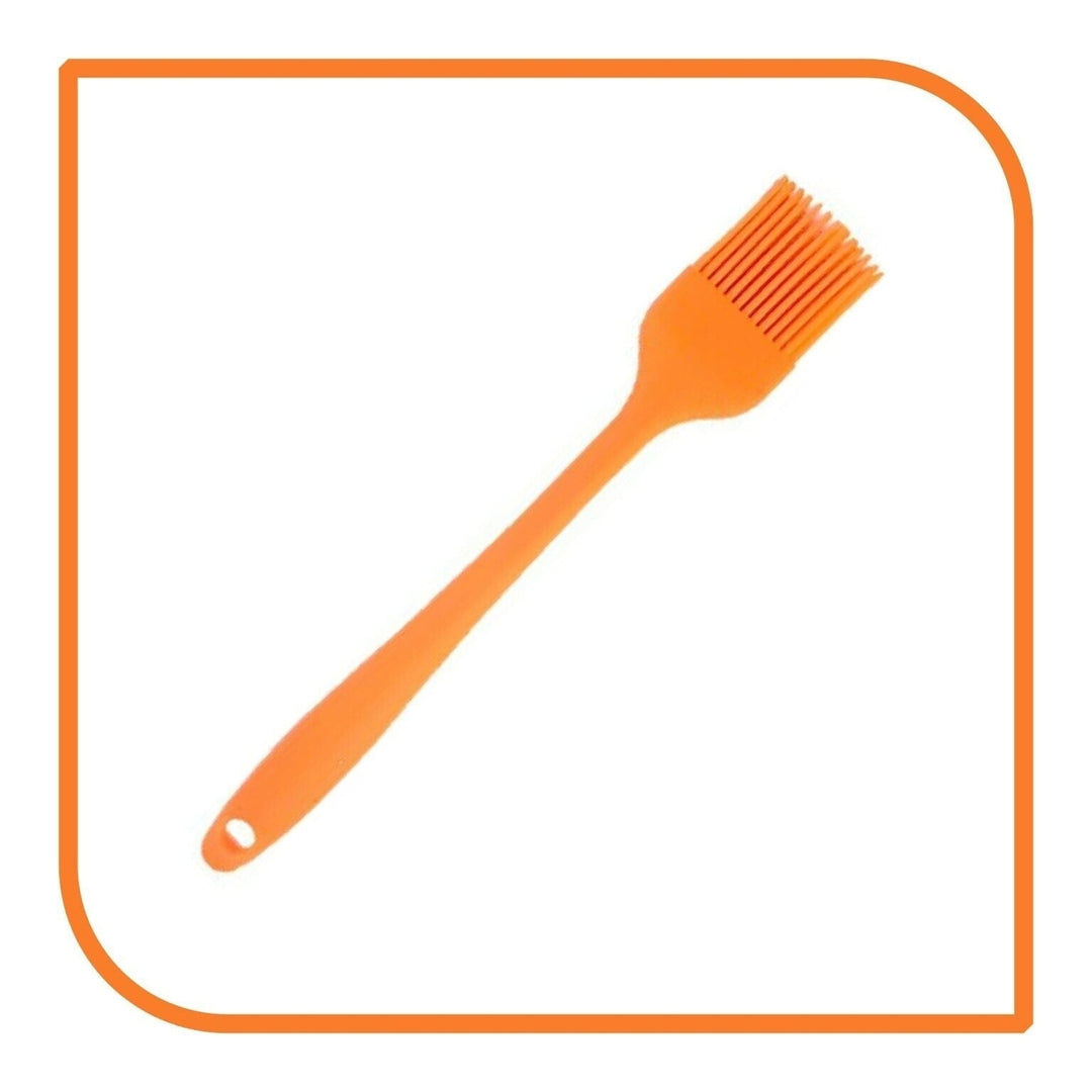 8" Orange Silicone Basting Brush by MyXOHome (1 2 4 or 6 Brushes) Image 10