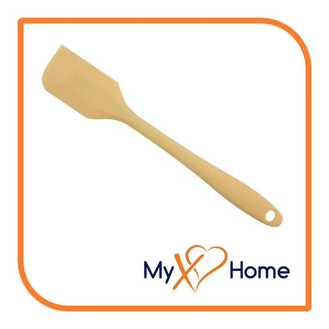 8" Pastel / Nordic Yellow Silicone Spatula by MyXOHome (1 2 4 or 6 Spatulas) Image 3