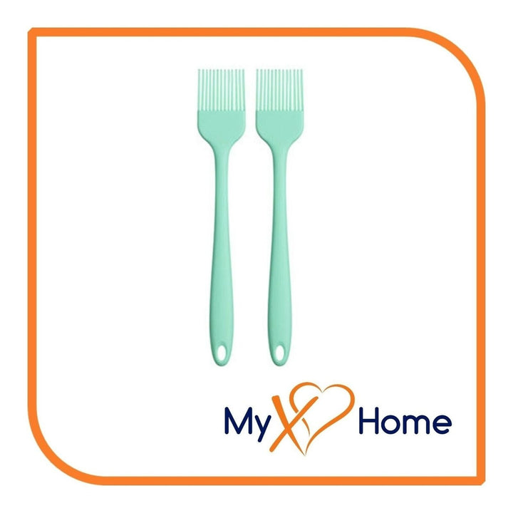 8" Pastel Green Silicone Basting Brush by MyXOHome (1 2 4 or 6 Brushes) Image 3