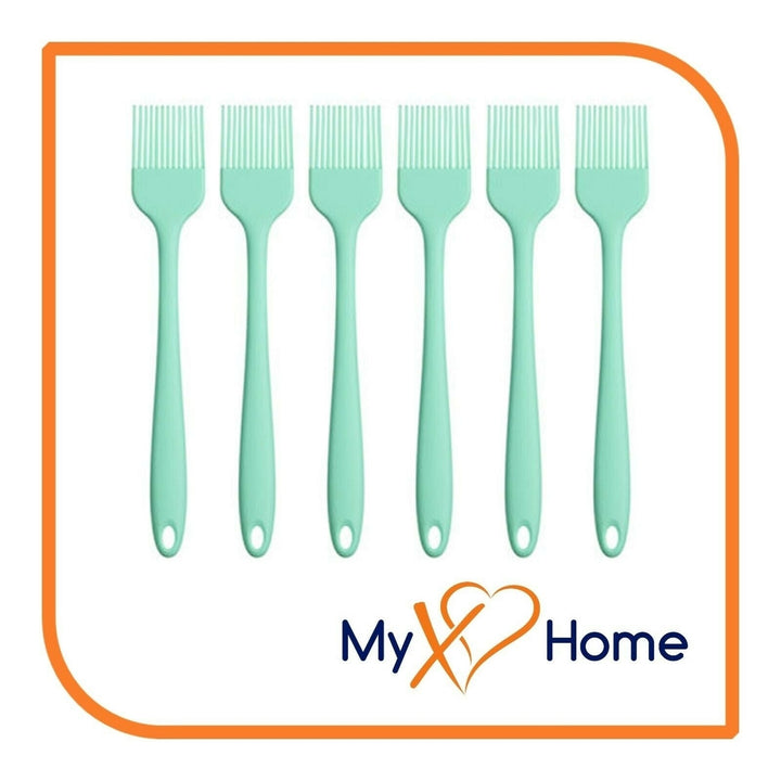 8" Pastel Green Silicone Basting Brush by MyXOHome (1 2 4 or 6 Brushes) Image 4