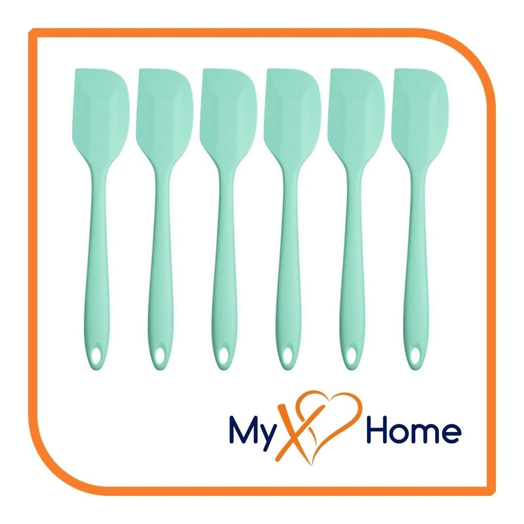 8" Pastel Green Silicone Spatula by MyXOHome (1 2 4 or 6 Spatulas) Image 4