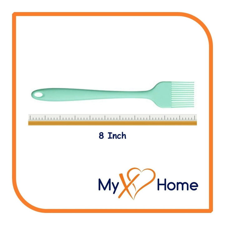 8" Pastel Green Silicone Basting Brush by MyXOHome (1 2 4 or 6 Brushes) Image 9