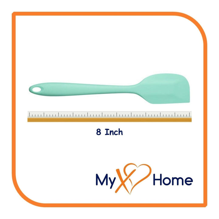 8" Pastel Green Silicone Spatula by MyXOHome (1 2 4 or 6 Spatulas) Image 9