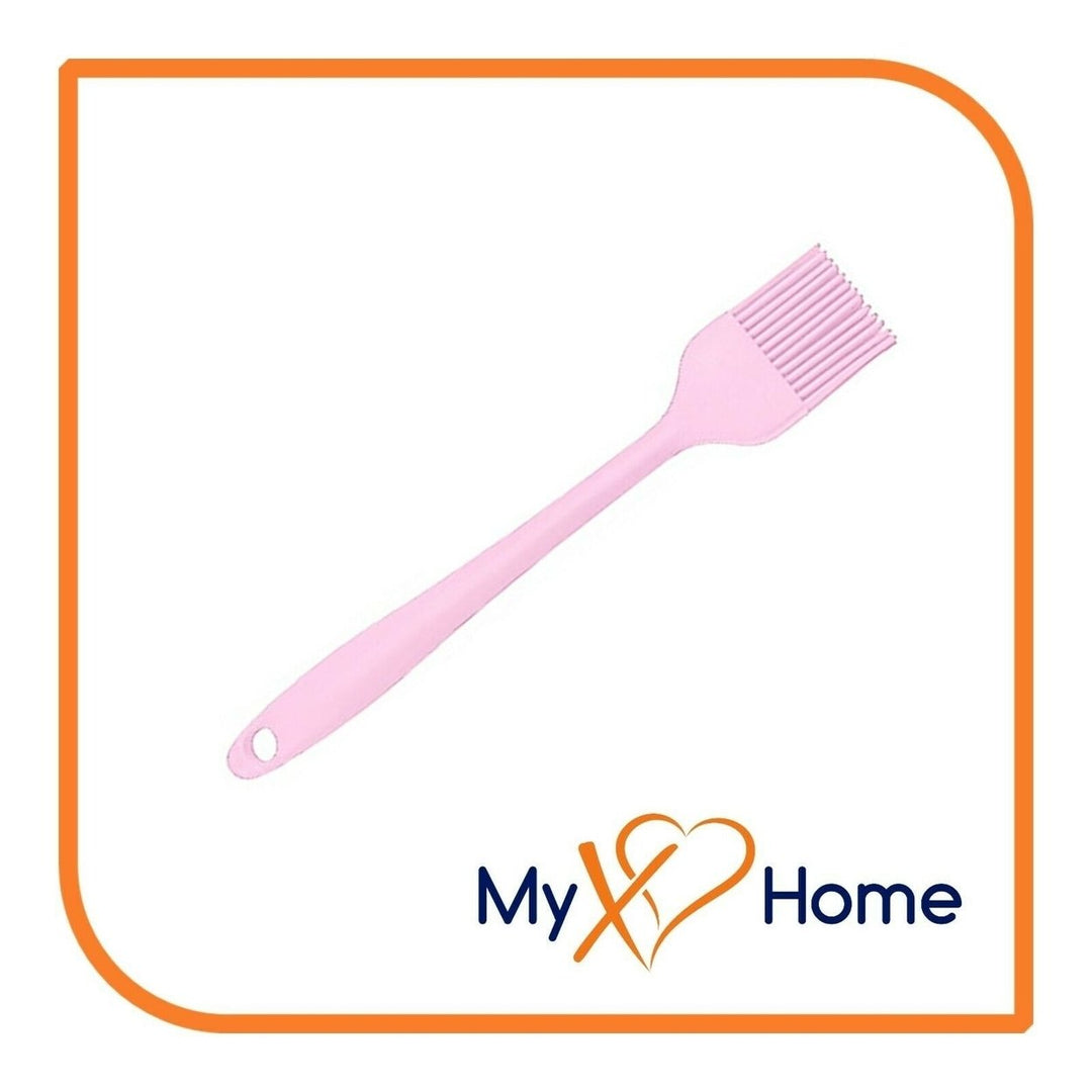 8" Pink Silicone Basting Brush by MyXOHome (1 2 4 or 6 Brushes) Image 1