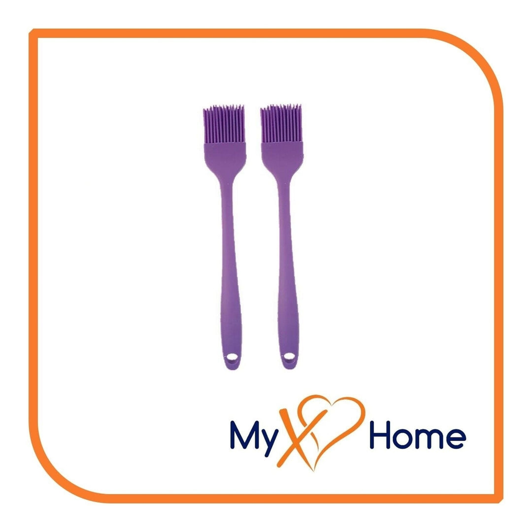 8" Purple Silicone Basting Brush by MyXOHome (1 2 4 or 6 Brushes) Image 3