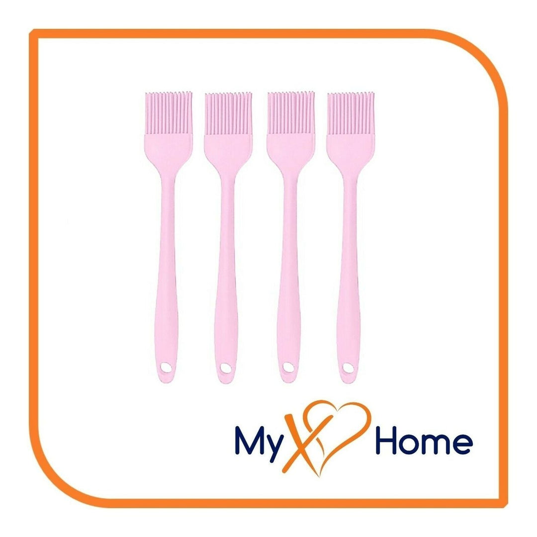 8" Pink Silicone Basting Brush by MyXOHome (1 2 4 or 6 Brushes) Image 1