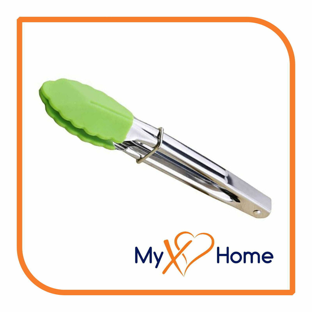 7" Green Silicone Tongs by MyXOHome (1 2 4 or 6 Tongs) Image 7