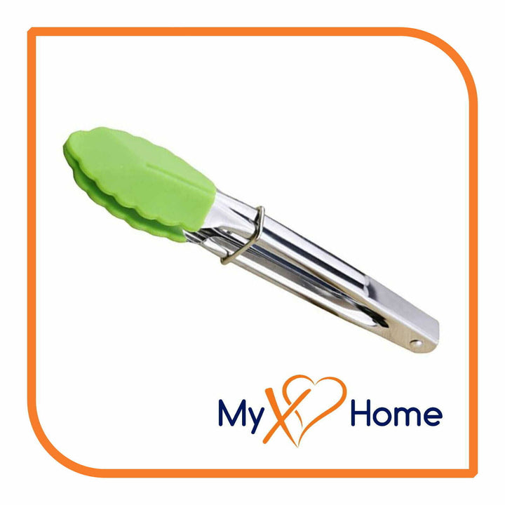 7" Green Silicone Tongs by MyXOHome (1 2 4 or 6 Tongs) Image 7