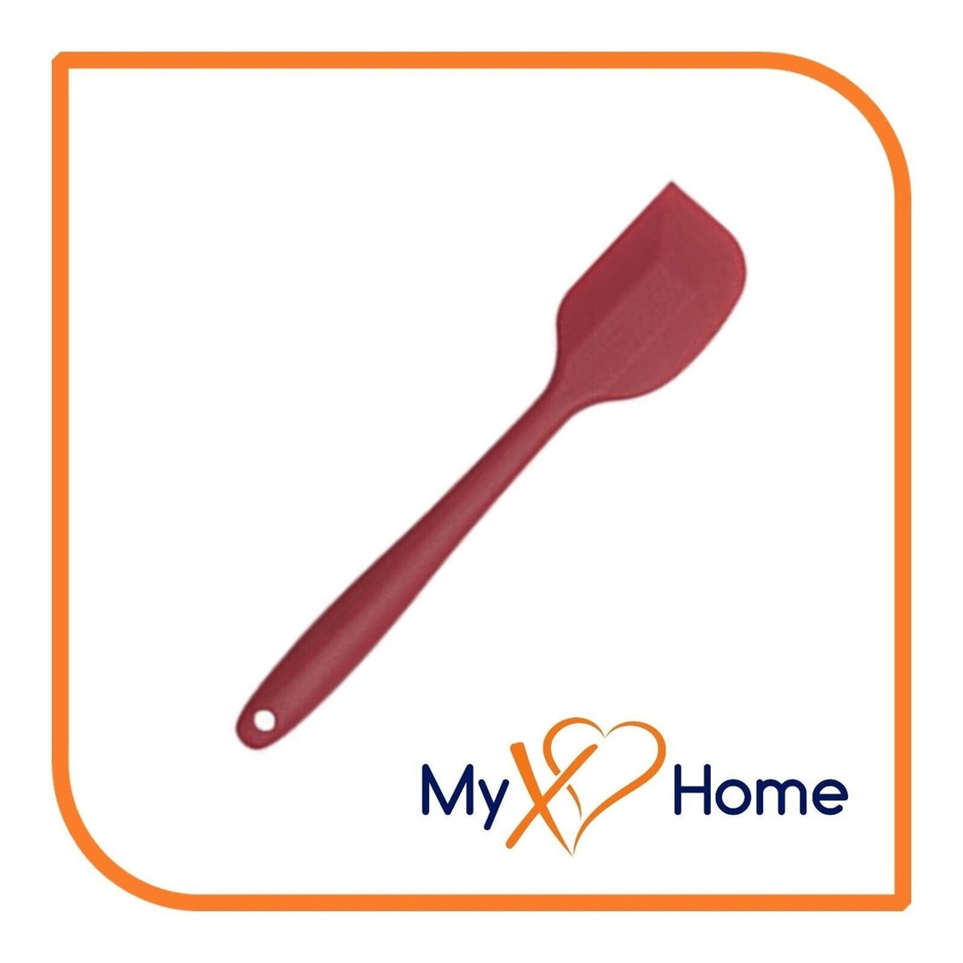 8" Burgundy Red Silicone Spatula by MyXOHome (1 2 4 or 6 Spatulas) Image 2