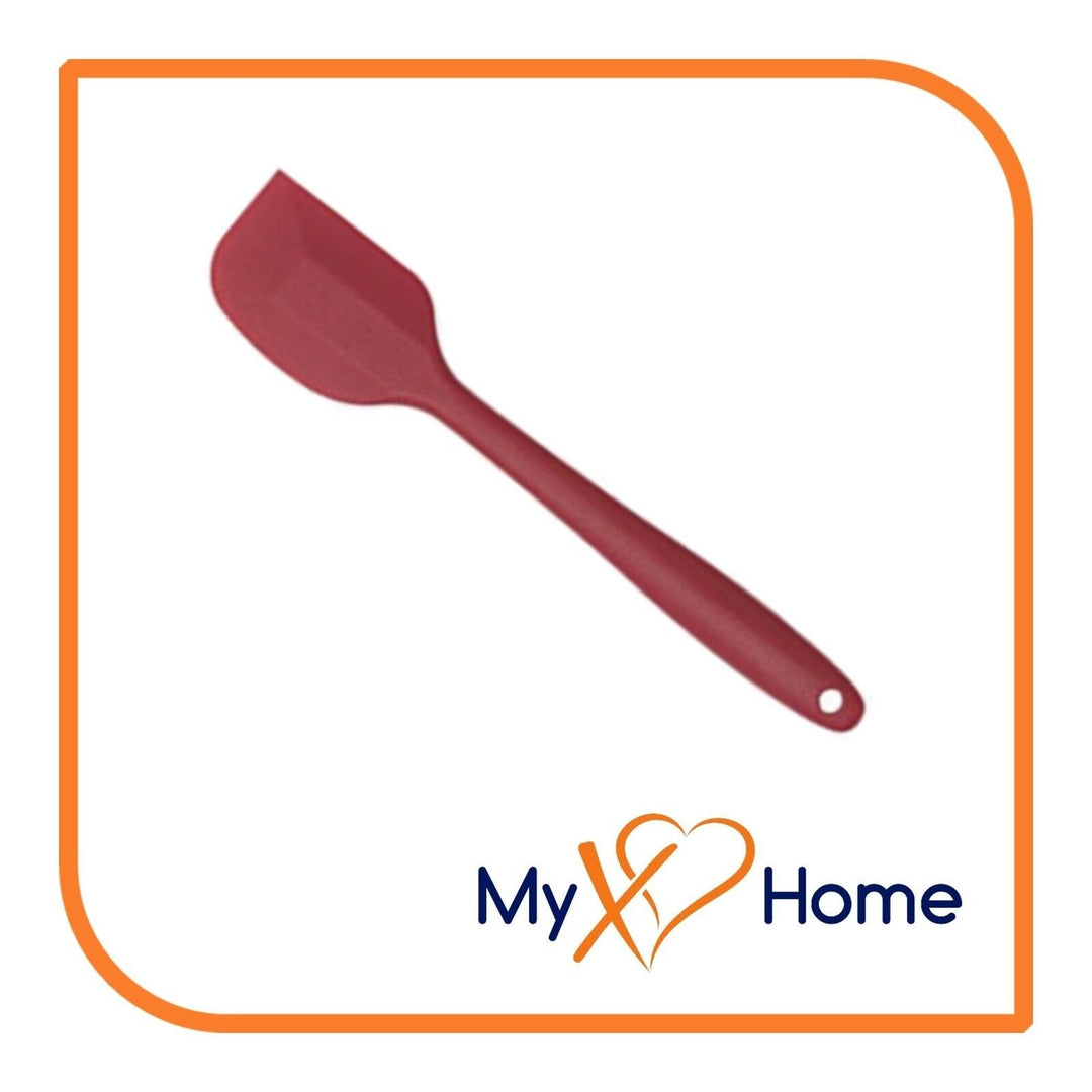 8" Burgundy Red Silicone Spatula by MyXOHome (1 2 4 or 6 Spatulas) Image 7