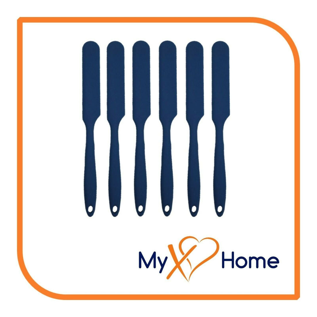 9.5" Navy Blue Silicone Frosting Knife by MyXOHome (1 2 4 6 Frosting Knives) Image 1