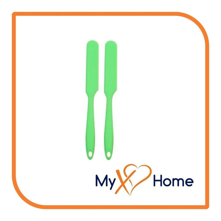 9.5" Green Silicone Frosting Knife by MyXOHome (1 2 4 or 6 Frosting Knives) Image 1